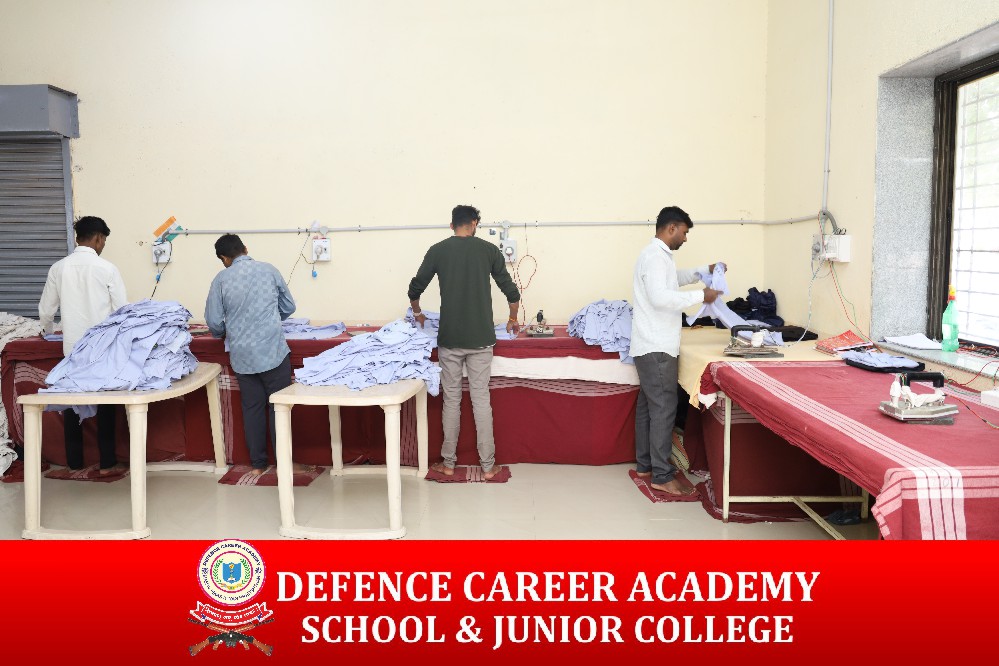 Laundery service available at Defence career academy in aurangabad